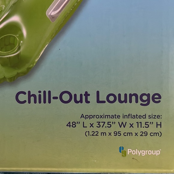 Summer waves chill-out Lounge. 4ft long supports up to 220lbs. Green in color - Picture 4 of 4